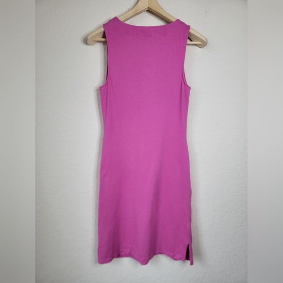 Lauren Ralph Lauren pink sleeveless front laced up dress size small - Picture 2 of 9